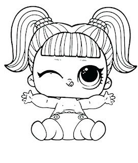 Little Lids Siobhan: LOL Doll Colouring Pages