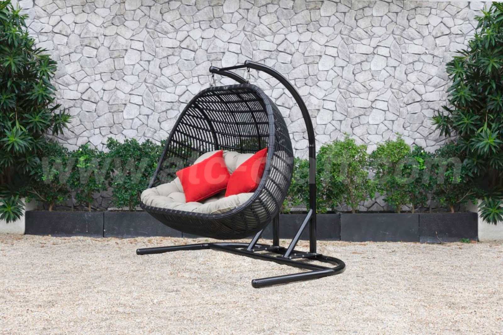 Comfortable Double Swing Chair For Couples RAHM026 Wicker Furniture Manufacturer