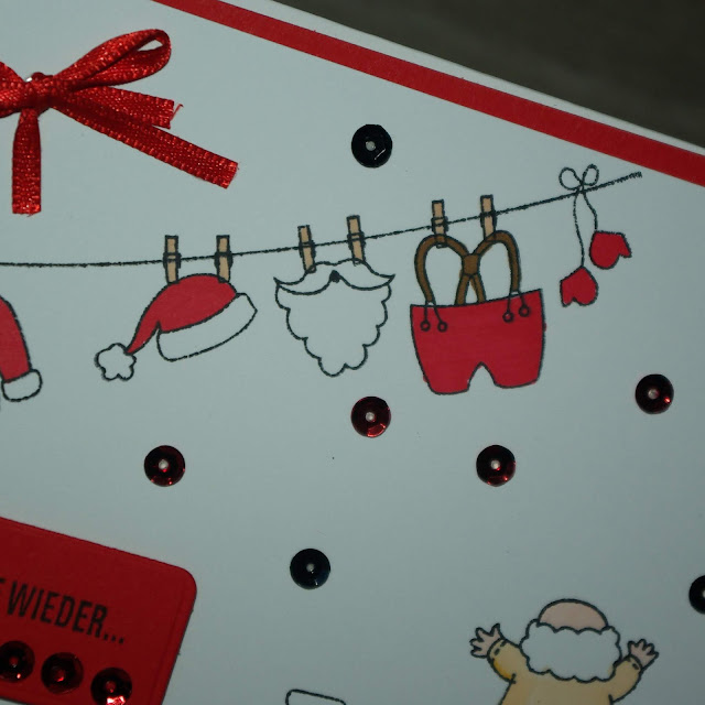 [DIY] Weihnachtskarte Santa's Suit Nackiger Weihnachtsmann sucht Kleidung! 