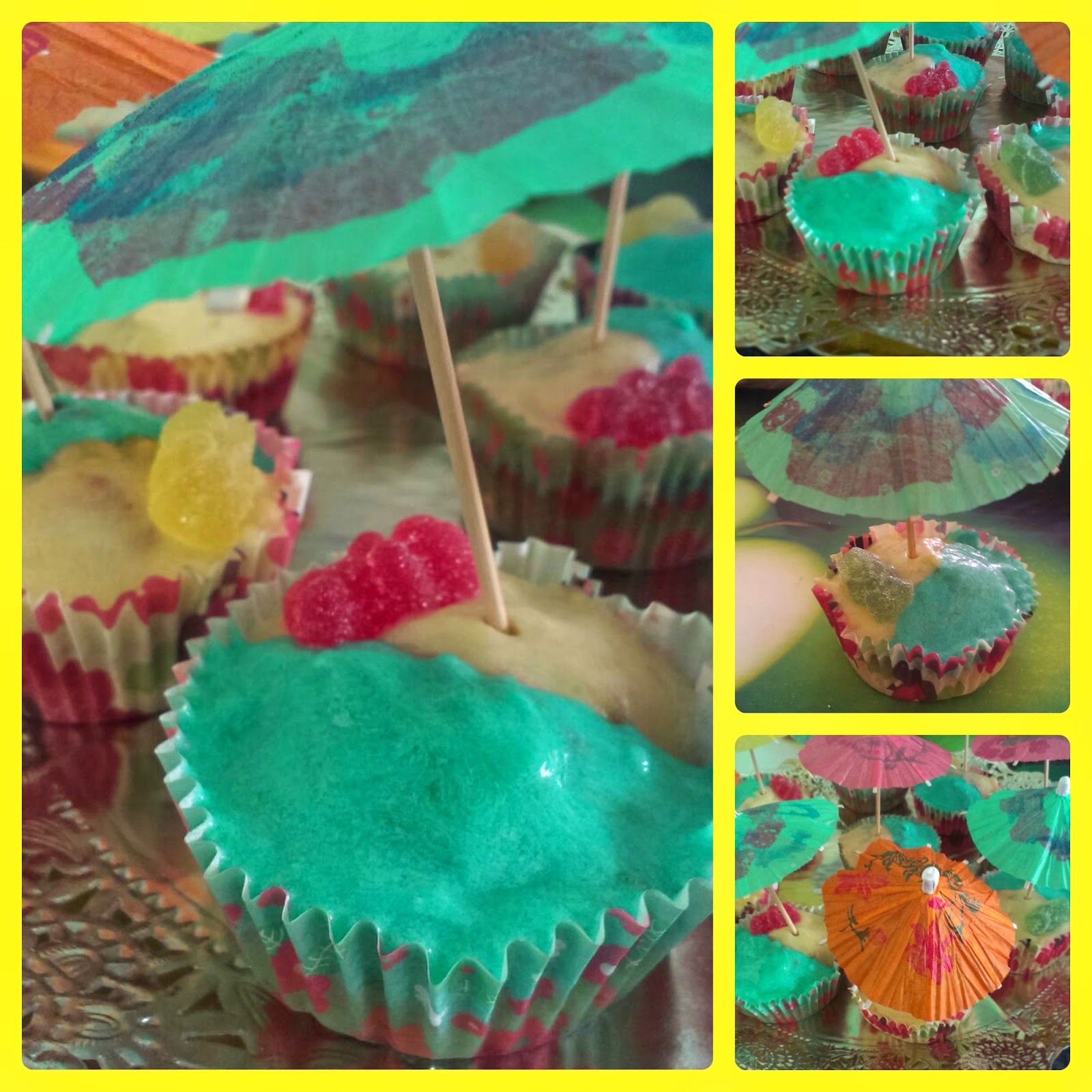 Banana Cupcakes (Pool Party)