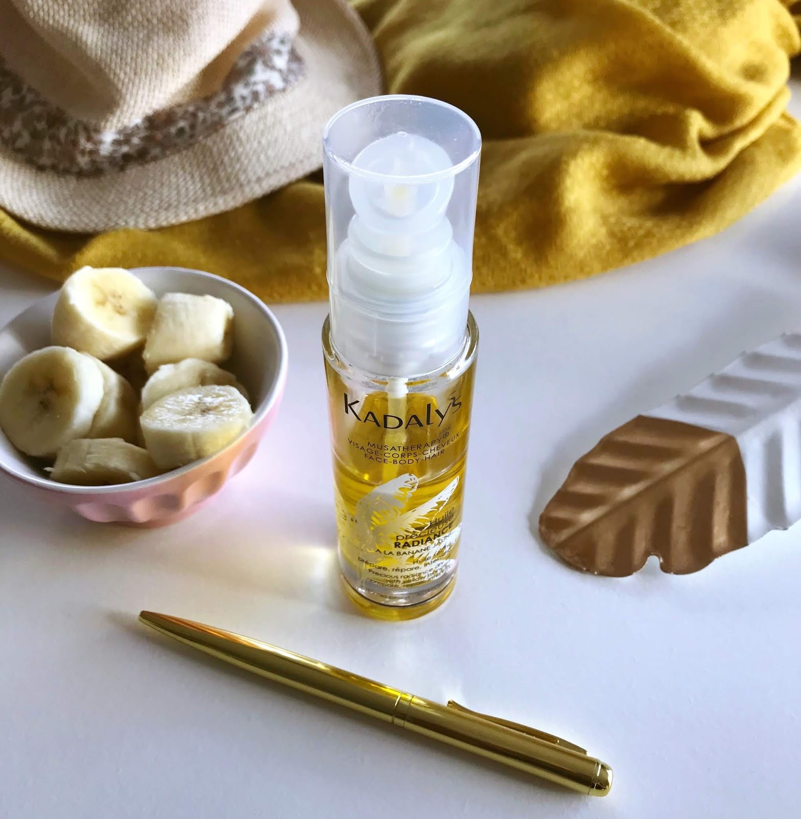 Visage, corps et cheveux : ces huiles que j'adore utiliser ! Huile précieuse radiance à la banane jaune