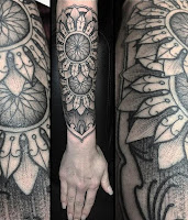 Photos of tattoos in the Baroque style 6