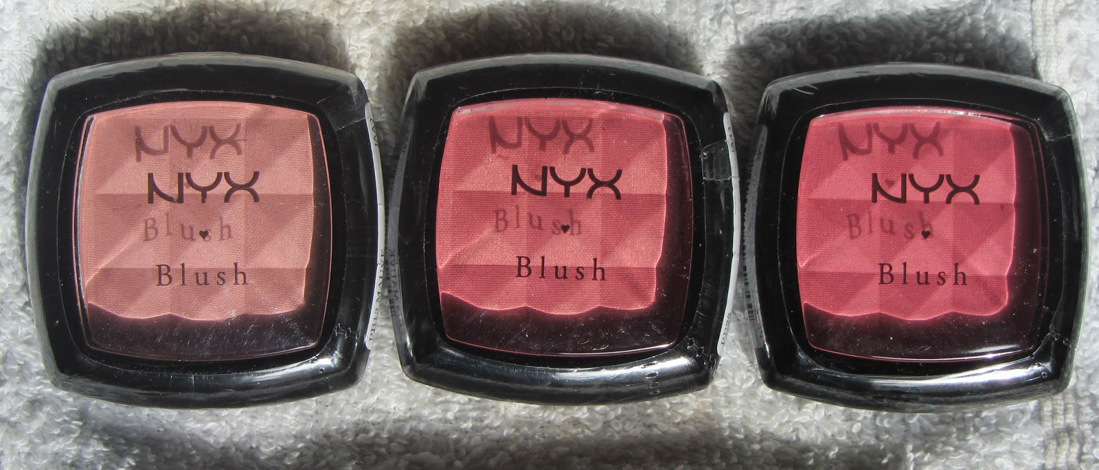*Nina's Bargain Beauty* NYX Powder Blush in Mauve, Pinched & Bourgeois Pig