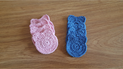 Crochet cat face scrubbies - tutorial and pattern