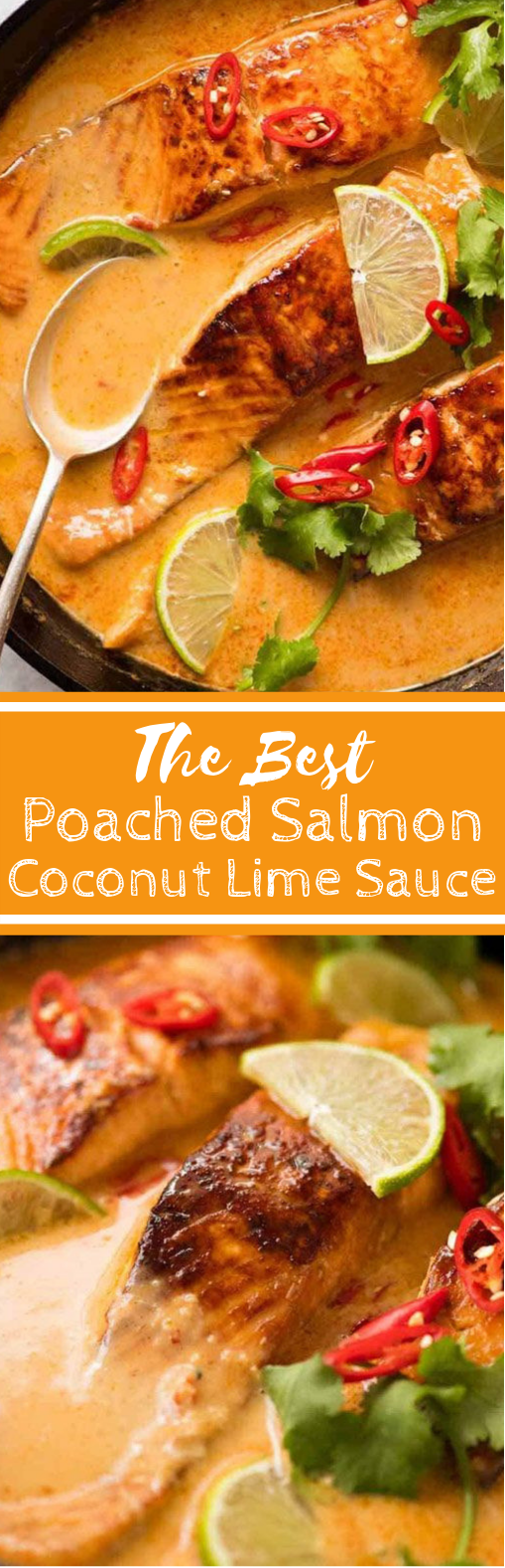 Poached Salmon in Coconut Lime Sauce fish dinner