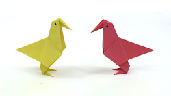 origami bird instructions paper simple step animal easy crafts birds animals