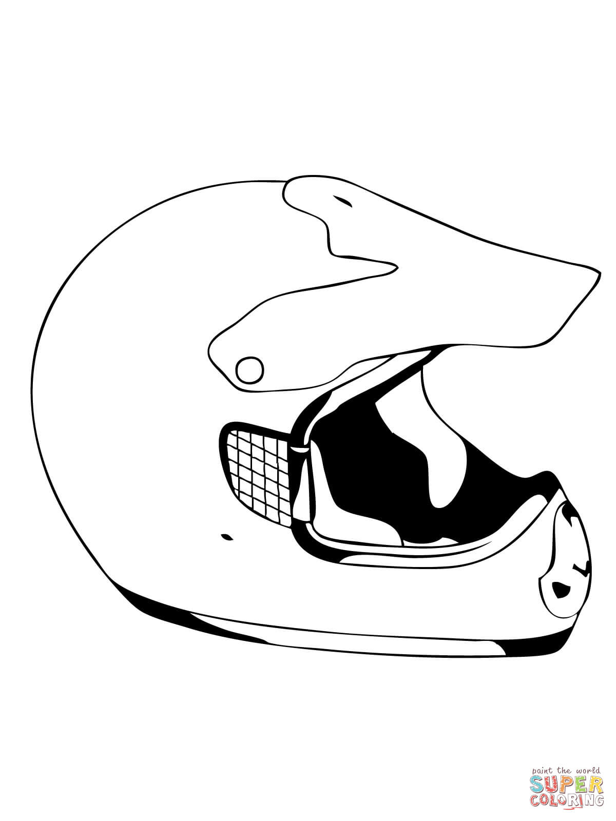 Bike Helmet Coloring Page 2 ~ Coloring Pages