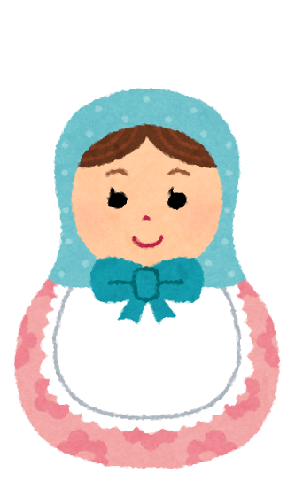 マトリョーシカのイラスト バラバラ かわいいフリー素材集 いらすとや