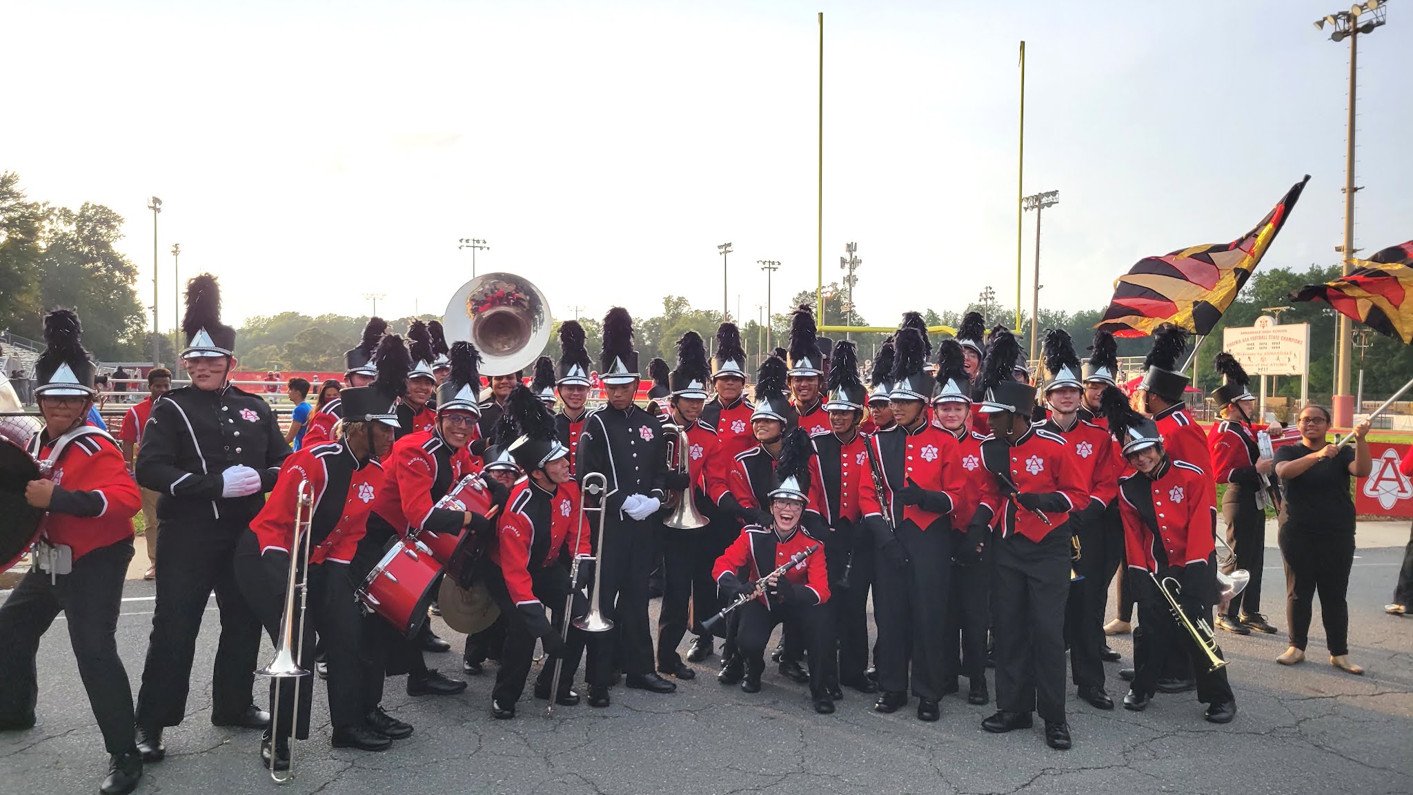 Annandale High School band members seek community support on Tag Day