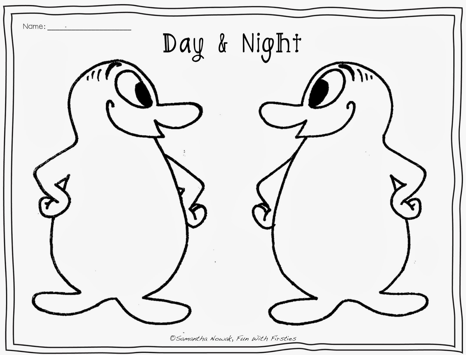 day and night coloring pages - photo #12