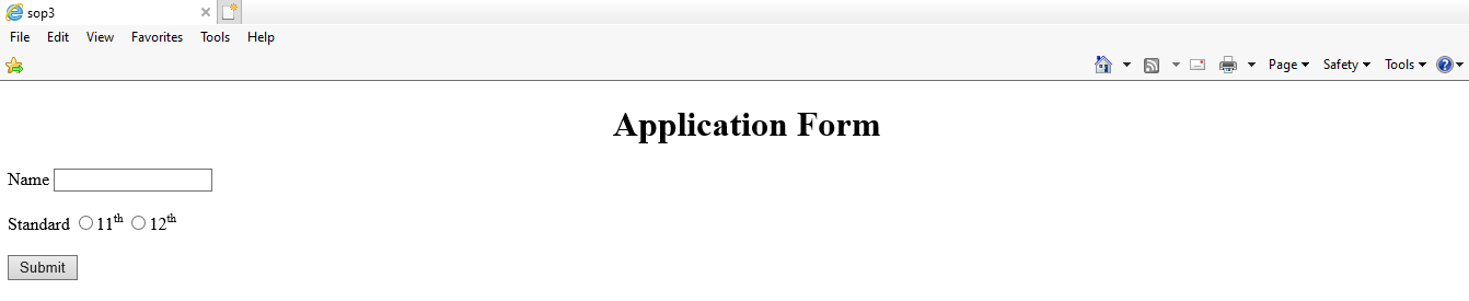 Std. XI I.T || Skill Set 2 - HTML5 || SOP 3