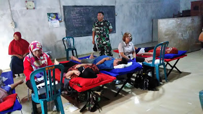 BABINSA DS GEBANG IKUTI BAKTI SOSIAL DONOR DARAH