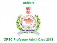 GPSC Professor Admit Card