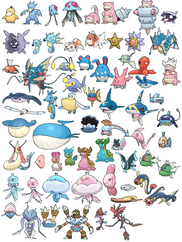 Pokémons iniciais de água  Pokemon alola, Pokémon tcg, Pokemon