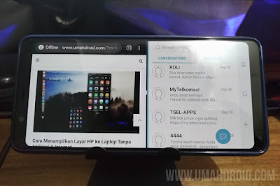 Cara Split Screen Samsung Galaxy A8