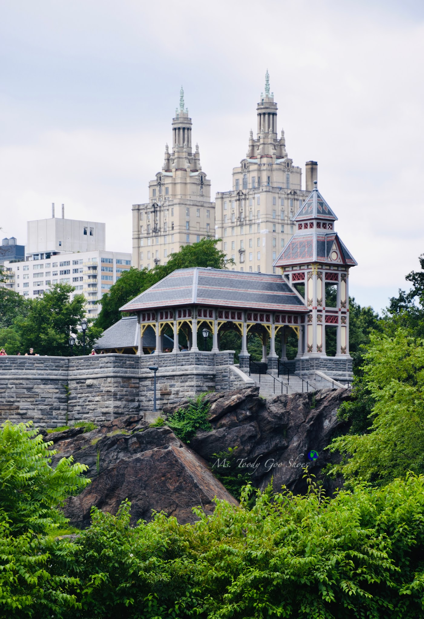 Turtle Pond and Belvedere Castle are two must-see spots to visit in Central Park, New York | Ms. Toody Goo Shoes