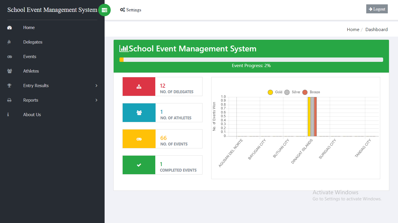 School Event Management System in PHP MySQL with Source Code