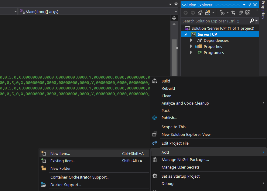 How to Add an application configuration file to a C project