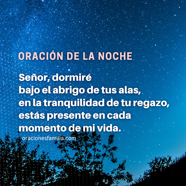 frases cristianas con oracion de la noche