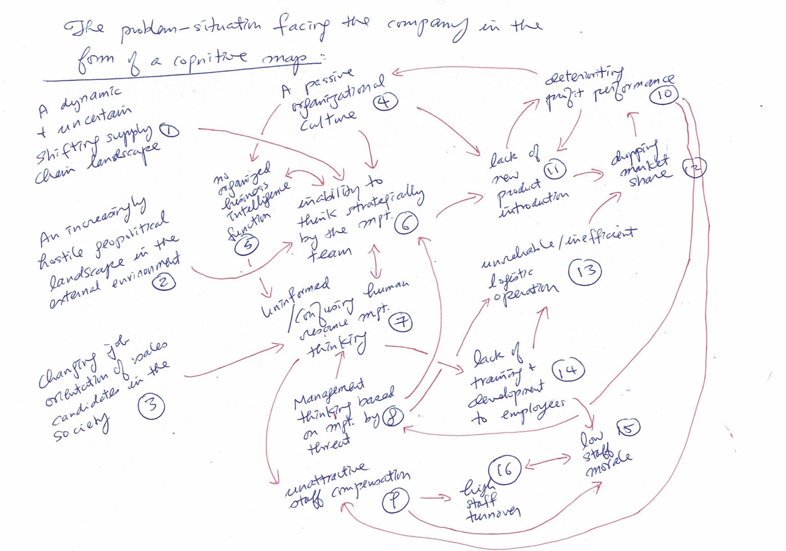Cognitive map example picture