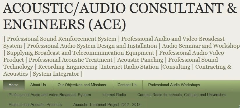 Audio Consultant and Engineer