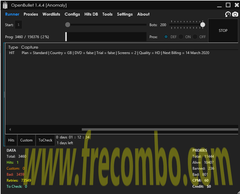 Netflix OpenBullet Config Combo List Combolist