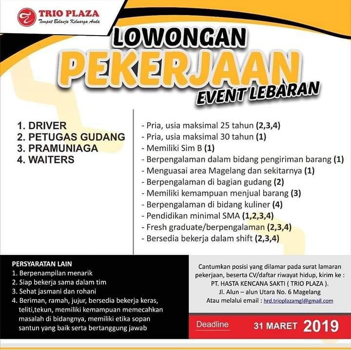 Featured image of post Loker Driver Bank Di Solo Klik wa dibawah api whatsapp com send phone 6285602210182 text halo admin saya mau iklan loker