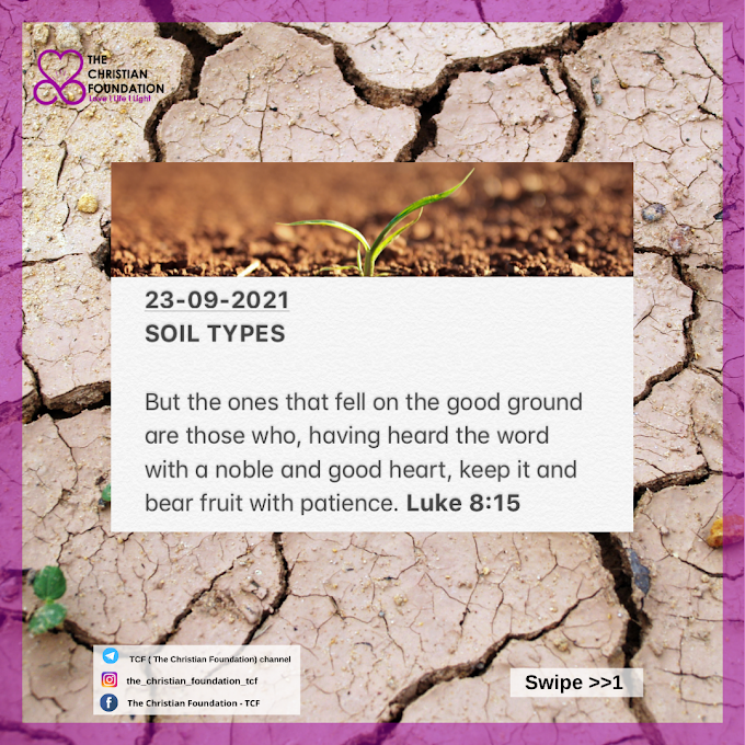 SOIL TYPES | TCF DEVOTIONAL 