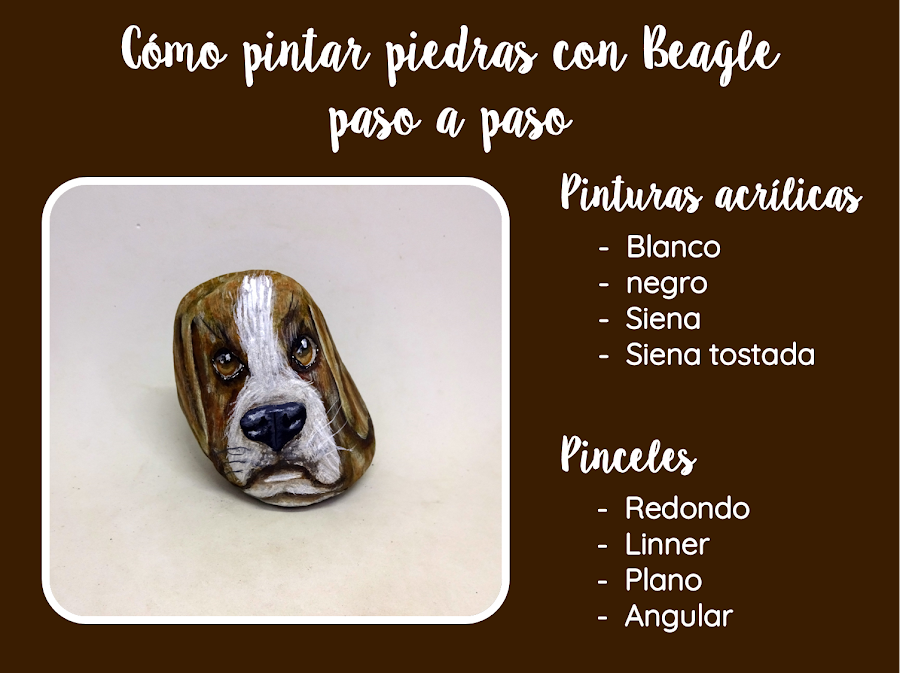COMO PINTAR PIEDRAS CON BEAGLE PASO A PASO