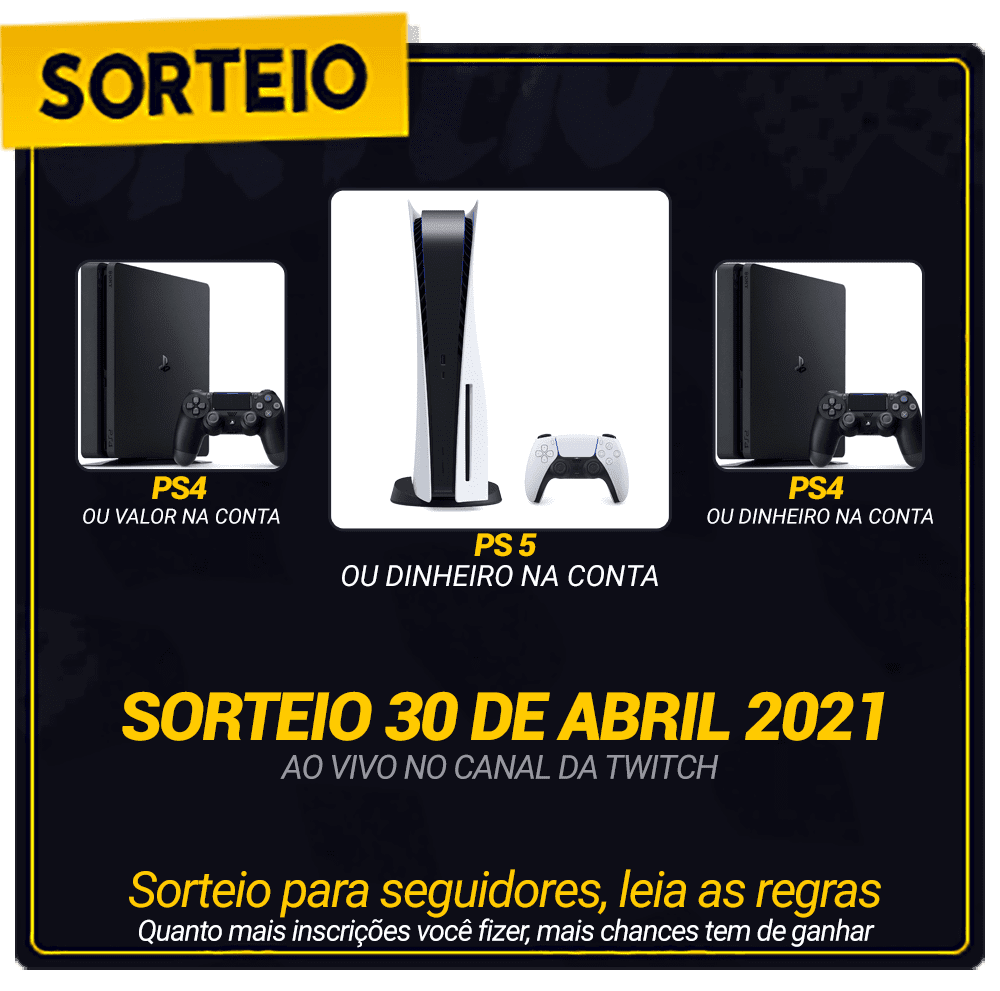 Sorteio Playstation 5 Digital Edition