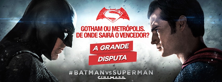 PROMOÇÃO | Cinemark promove batalha virtual na estreia de 'Batman vs  Superman'.