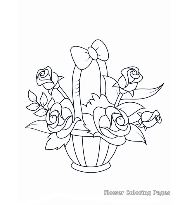 Free Flower Coloring Pages For Kids Easy Printable - COLORING PAGES FOR