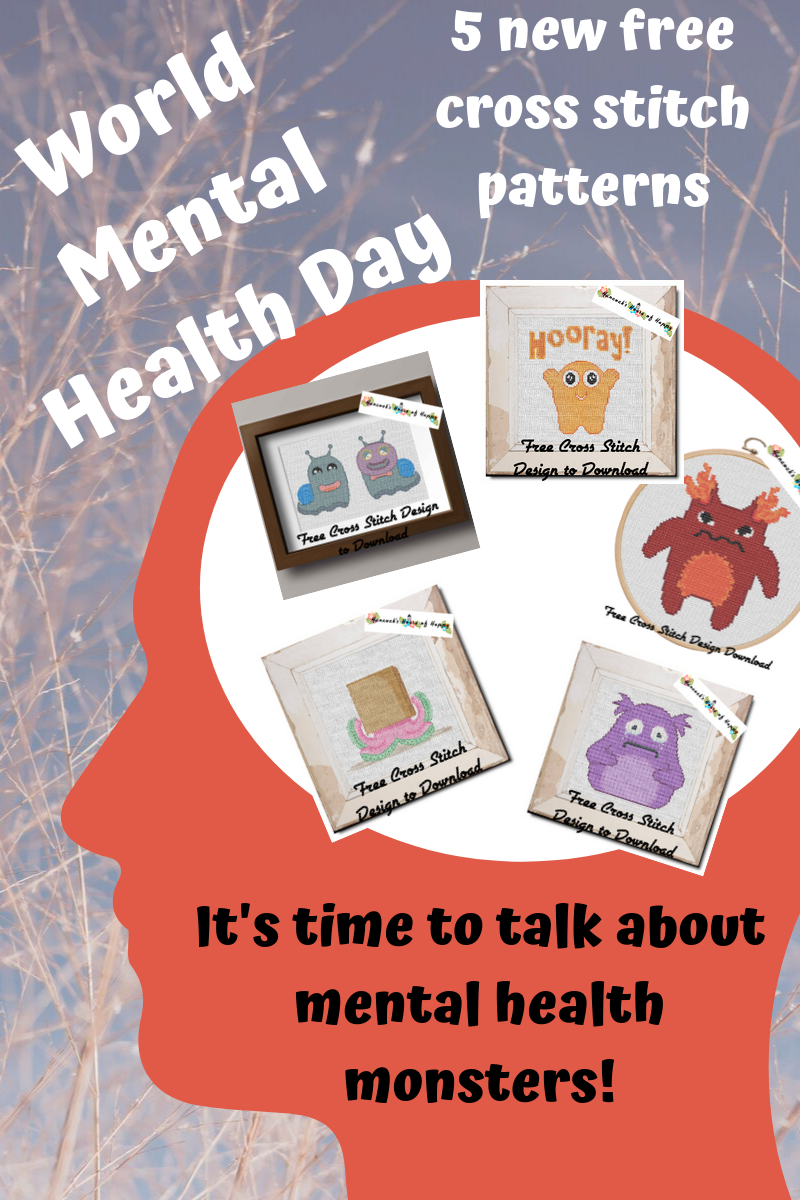 hancock's house of happy Mental Health Monsters! Five New Free Monster