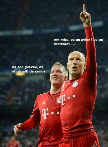 Sergio Ramos penalti Bayern Munich Champions League humor cachondeo bromas guasa memes mofa befa