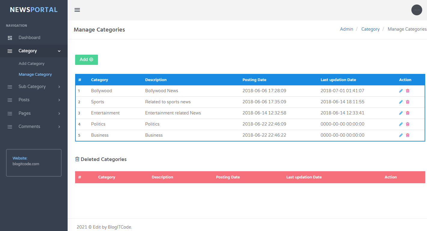 News CMS With PHP And MySQL