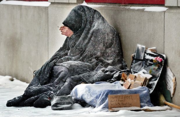 freezing mother with infant, jobless, no
                    welfare in USA any more