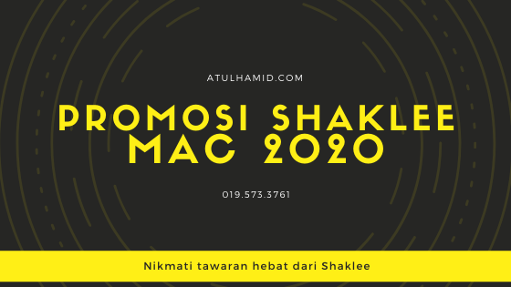 Promosi Shaklee Mac 2020