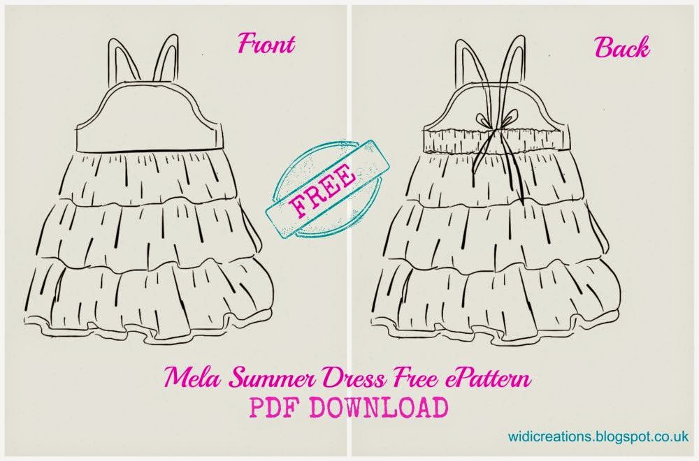 Summer dress free pattern 2T - 8T
