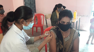 "टीकाकरण महाअभियान" छूटे हुए लोगों ने लगवाया टीके का पहला और दूसरा डोज