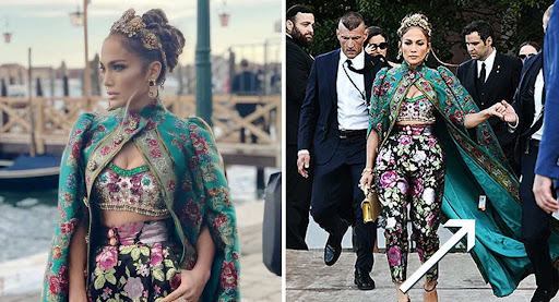Jennifer Lopez y el error de guardarropa que cometió en el desfile de Dolce & Gabbana  en Venecia 