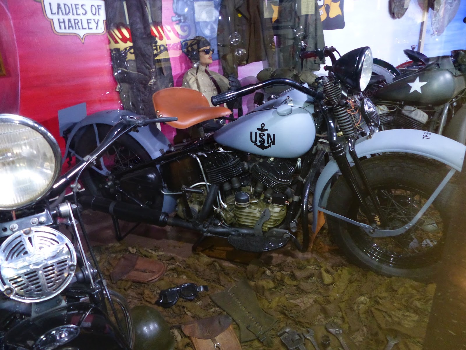 OldMotoDude: 1945 Harley-Davidson U.S. Navy Model U on display at The