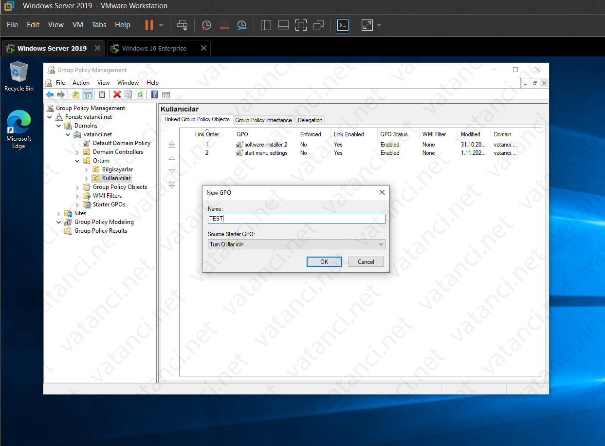 Active Directory Group Policy'de Starter GPOs Kullanımı