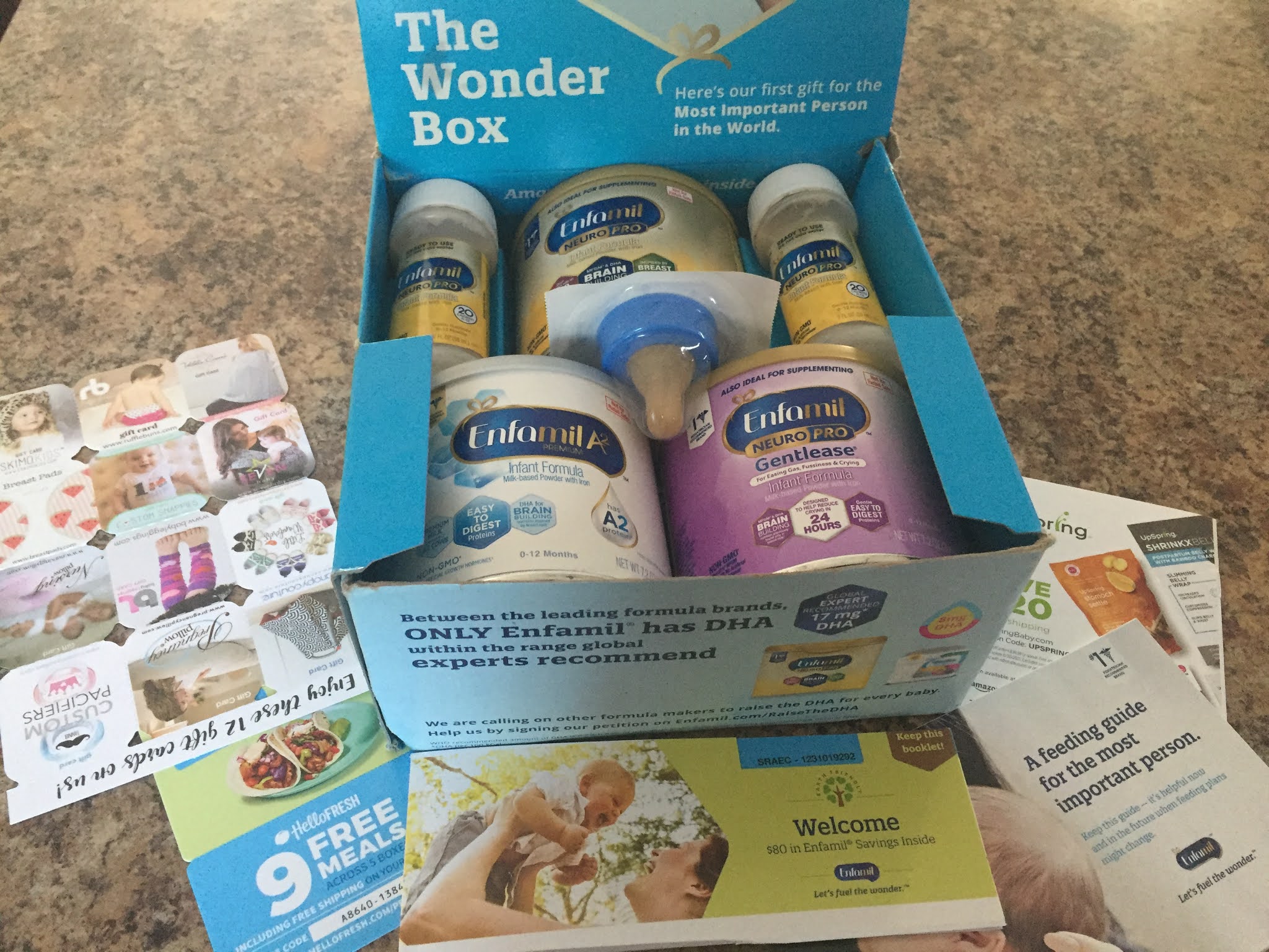 Enfamil Family Beginnings Starter Box Unboxing Free Formula Samples