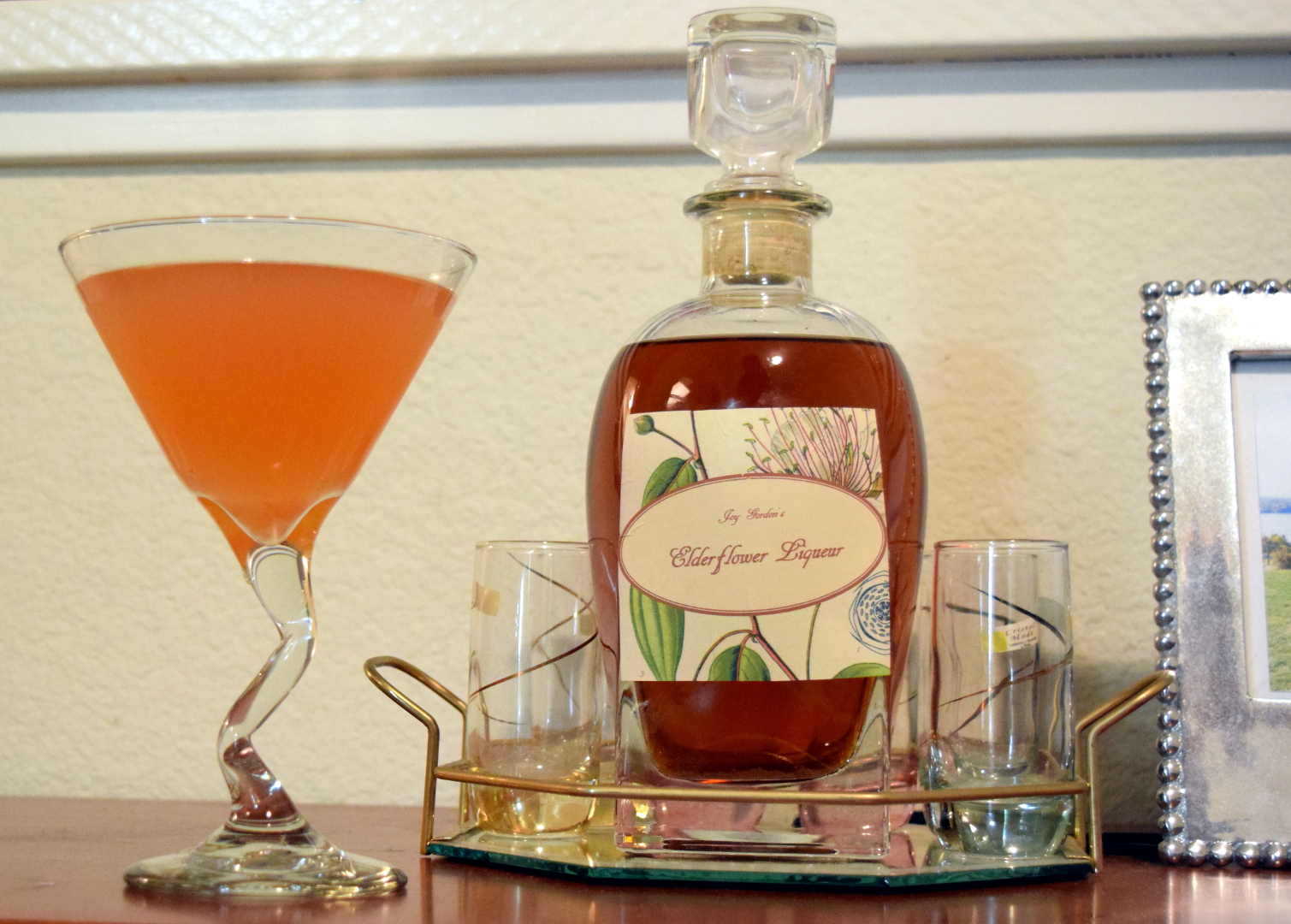 The Joyous Kitchen The Hound Vodka Grapefruit with homemade Elderflower Liqueur