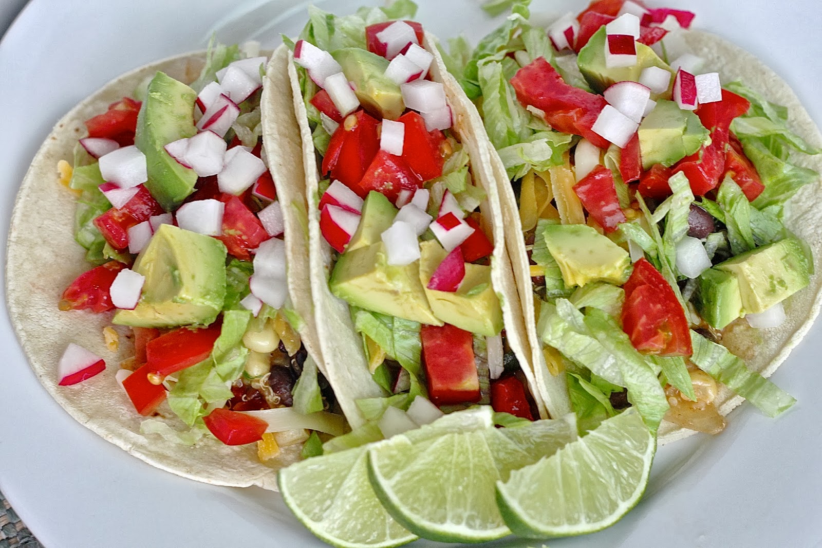 The Cook Next Door Quinoa, Black Bean and Corn Tacos