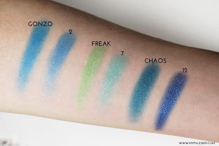 Urban Decay Electric Palette Dupe, MUA Poptastic Palette, Dupe, Review, My Pale Skin, swatch