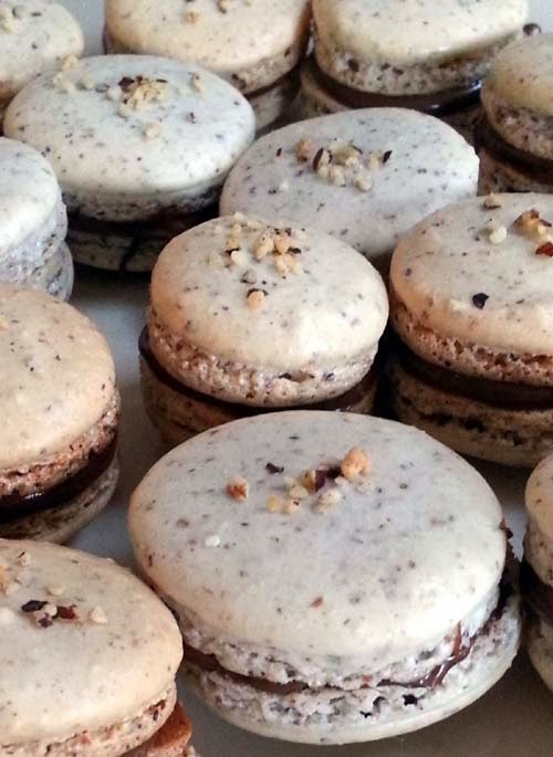 Nutella Hazelnut Macaroons - Dessert Inspired