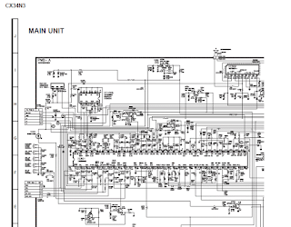Skema TV SHARP Q Vision PCB Lubang IX3368CE CX34N3
