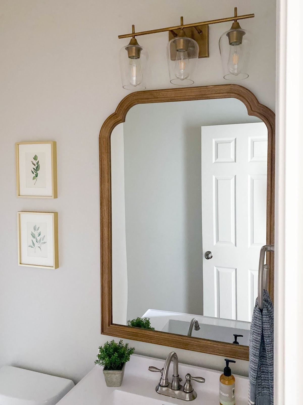 BLUE VANITY POWDER ROOM MAKEOVER Delightfully