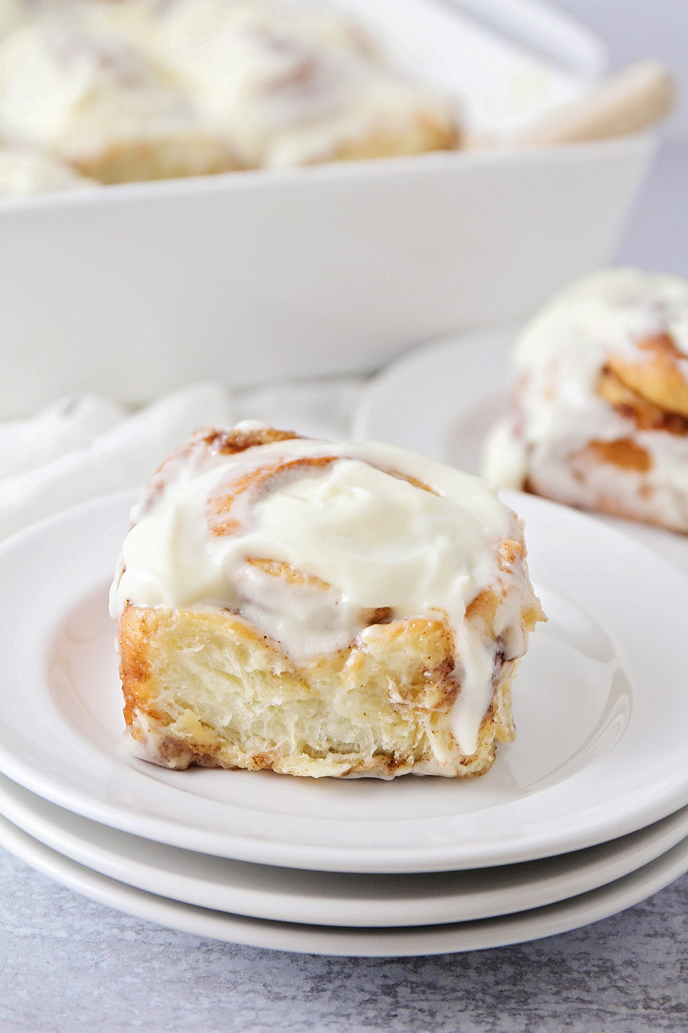 These delicious cinnamon rolls are everything you could want in a cinnamon roll! They're so light and fluffy, with a decadent cinnamon filling!